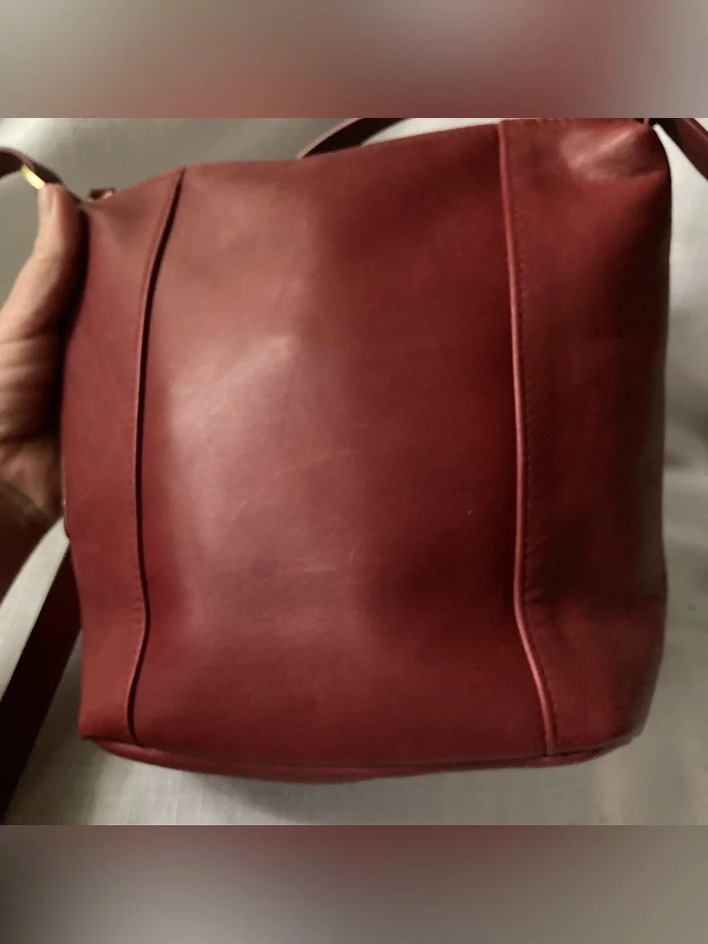 St. John's Bay Red 100% Cowhide Leather Outer Purse!